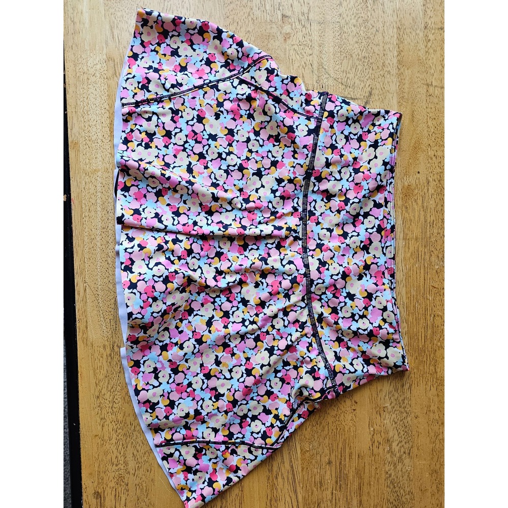 Athleta Ace Printed Tennis Skort Womens S Pink Floral 13.5 Activewear Mini Skirt